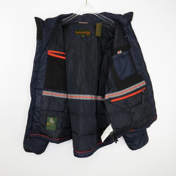 Timberland Men's Navy Blue Puffer Jacket Parka Coat XL - Picture 5 of 11